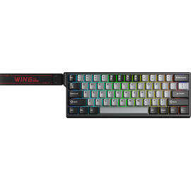  Клавиатура AULA WIN60HE Pro Edition Light Grey-Dark Grey Meteor Magnetic Switches 