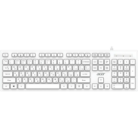  Клавиатура Acer OKW503 (ZL.KBD11.00Q) белый USB Multimedia кабель 1.8м 