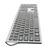  Клавиатура Gembird KBW-1 Wireless Silver,109 клавиш, м/медиа, ножничный механизм, бесшумная 