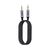  Кабель AUX Jack 3,5mm - Jack 3,5mm Foneng BM31, 1M (Metal Gray) 