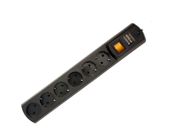  Сетевой фильтр Most HP 5м (6 розеток) черный (коробка) 