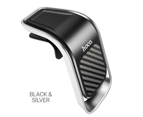  Автомобильный держатель HOCO CA74 Universe air outlet magnetic (чёрный-серебро) 