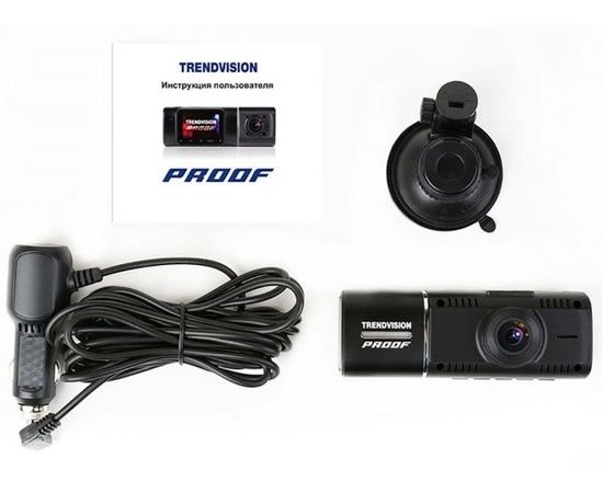  Видеорегистратор TrendVision Proof PRO GPS черный 2Mpix 1080x1920 1080p 170гр. GPS JL5701 