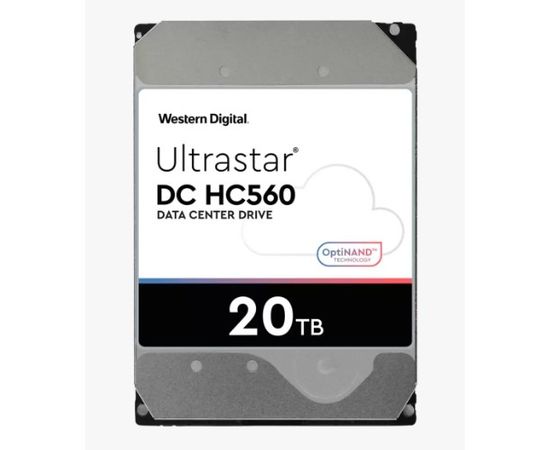 HDD WD Ultrastar DC HC560 (0F38752/WUH722020BLE604) 20Tb SATA 6Gb/s, 7200 rpm, 512mb buffer, 3.5" 
