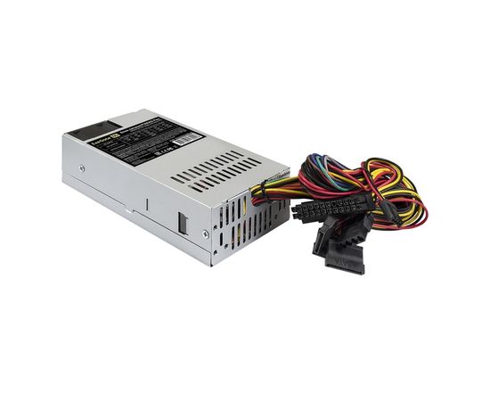  Блок питания ExeGate F300AS EX292230RUS 300W (Flex ATX, for ITX case, APFC, КПД 80% (80 PLUS), 4cm fan, 24pin, 4+4pin, 3xSATA, 2xIDE) 