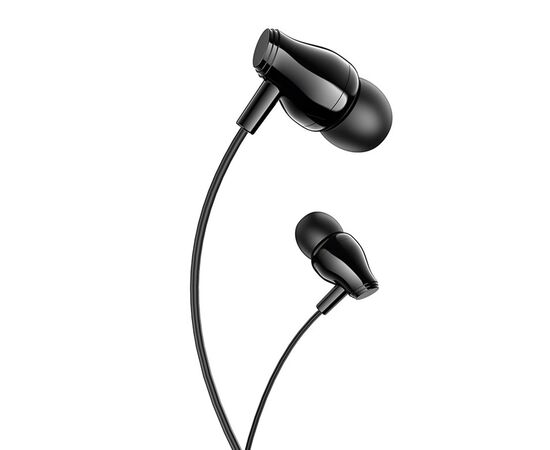  Проводные наушники с микрофоном внутриканальные Borofone BM61 Wanderer, 3.5 Jack (black) 