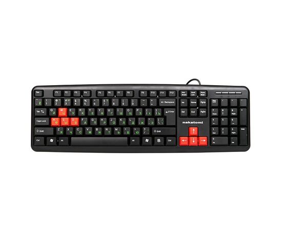  Клавиатура Nakatomi Navigator KN-02U (black/red) 