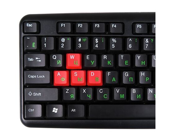  Клавиатура Nakatomi Navigator KN-02U (black/red) 