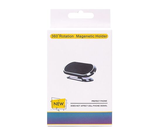  Держатель автомобильный 07 клейкая основа silver магнитный (133486) 