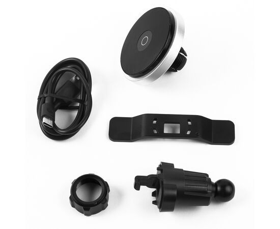  Автомобильный держатель Barn&Hollis Qi-15 MagCharge с беспроводной зарядкой в воздуховод, черный 