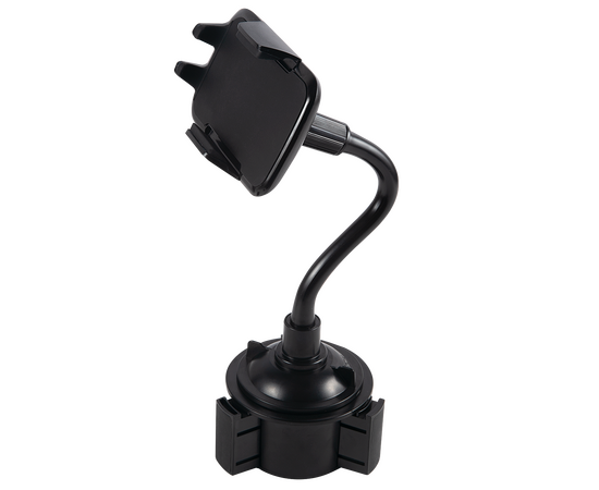  Универсальный автомобильный держатель для смартфона с гибкой штангой, модель HOL-14 (крепление в подстаканник), черный 