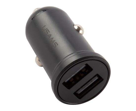  АЗУ USAMS 2USB (модель US-CC114 C20), 2.4А, черный (CC114TC01) 