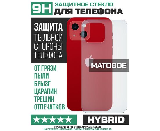  Стекло защитное гибридное МАТОВОЕ Krutoff для Oppo A5 задняя сторона 