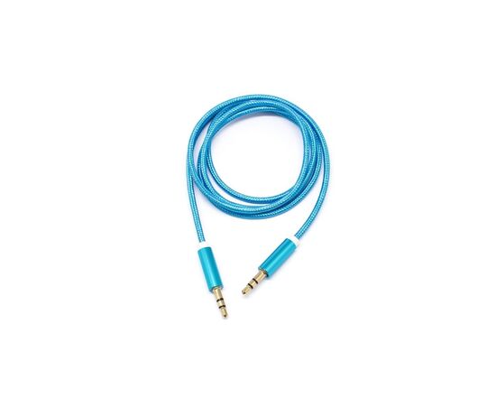  OXION AUX108 акустический кабель в оплётке jack (M) - jack(M), 1м, Синий 