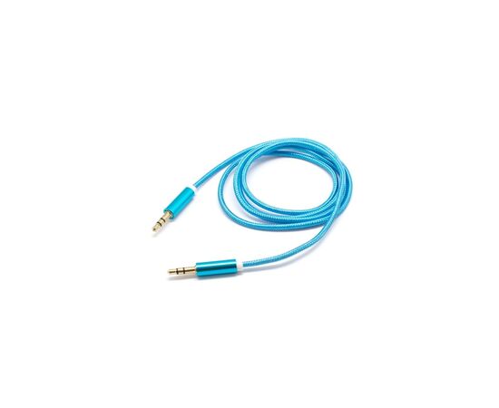  OXION AUX108 акустический кабель в оплётке jack (M) - jack(M), 1м, Синий 