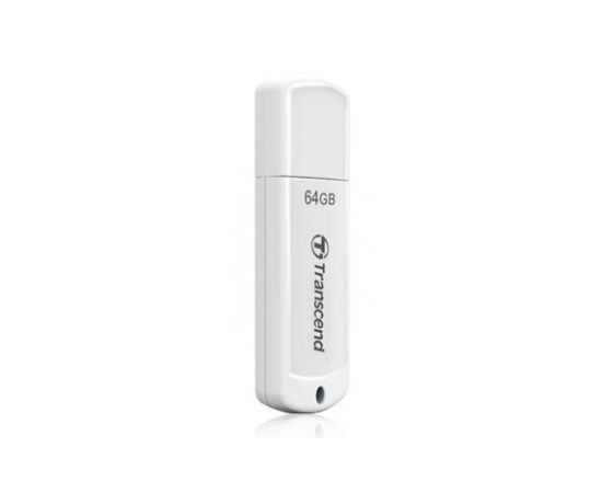  USB  64GB  Transcend  JetFlash 370  белый 