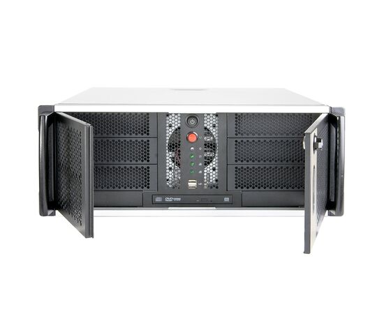  Корпус Chenbro RM41300-F2-U3 (RM41300H11*13719) MB 12"x13", 3x5.25"+2x3.5"+4x Internal 3.5"+Slim ODD, 120mm Fan, USB3.0, wo PS 