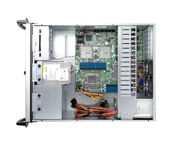  Корпус Chenbro RM41300-F2-U3 (RM41300H11*13719) MB 12"x13", 3x5.25"+2x3.5"+4x Internal 3.5"+Slim ODD, 120mm Fan, USB3.0, wo PS 