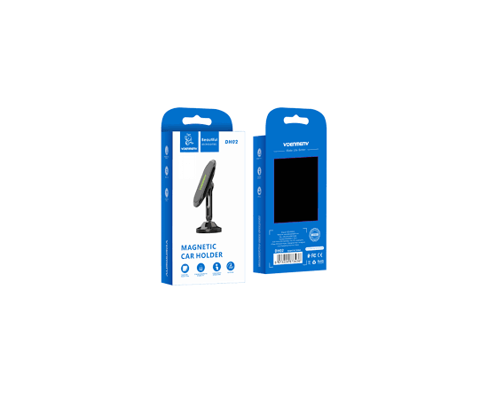  Авто-держатель Denmen DH02 на панель, металл, серебристый 