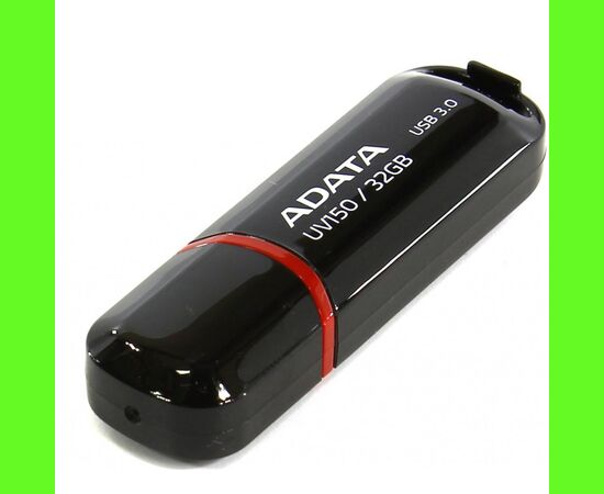  Flash Drive 32Gb ADATA  UV150 AUV150-32G-RBK, USB3.0 (черный) 