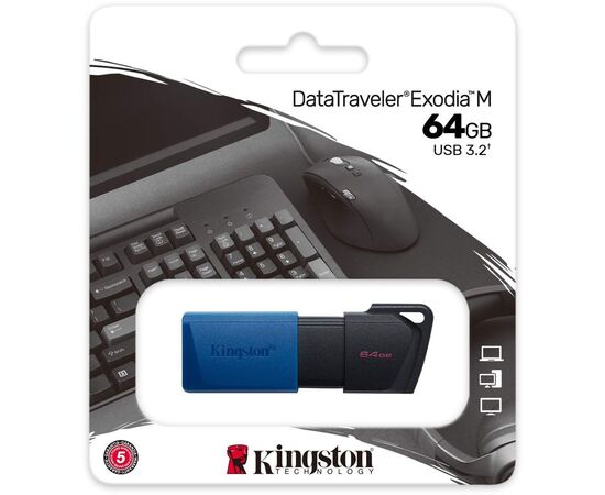  USB-флешка Kingston DataTraveler Exodia M (DTXM/64GB) USB3.2 64GB 