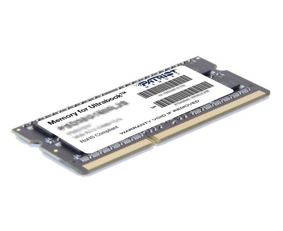  RAM SO-DIMM 8GB DDR3-1600 PC3-12800 Patriot Signature, CL11, LV 1.35V, retail (PSD38G1600L2S) 