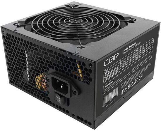  Блок питания CBR PSU-ATX500-12GM ATX 500W 80+ Bronze, APFC, 0.6mm, 20+4pin, 1*8-pin(4+4P), 2*6+2pin, 4*SATA, 4*IDE, 12cm fan, черный 