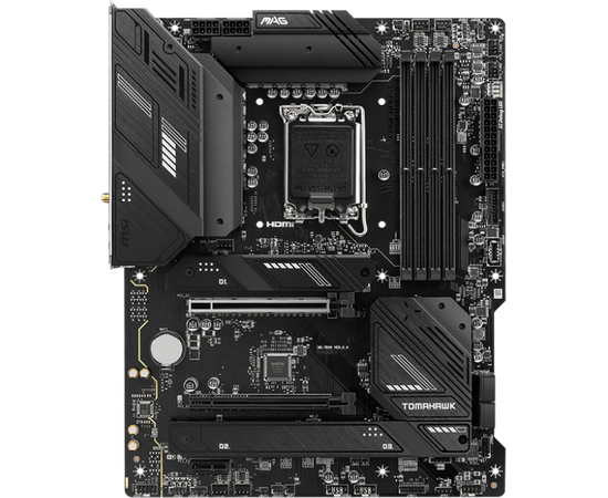  MB s1700 MSI MAG B760 Tomahawk WIFI, 4*DDR5, 2*PCIEx16, 1*PCIEx1, 3*M.2, 2*TypeC, 4*USB3.2Gen2, 2*USB3.2Gen1, 8*USB2.0, 4*SATA3.0, 2.5G, DP, HDMI, ATX 