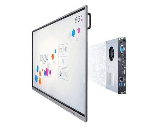  Интерактивный комплекс NEXTOUCH NextPanel IFCCV1INT86 панель: 86", 4К (3840*2160), 370кд/м2, 4000:1, IR, 10мс, 20 касаний, VESA 800x600 