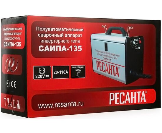  Сварочный аппарат Ресанта САИПА-135 кейс 