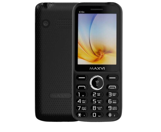 Мобильный телефон Maxvi K15n черный 