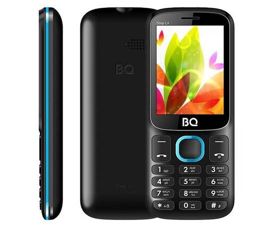  Мобильный телефон BQ 2440 Step L+ Black+Blue 