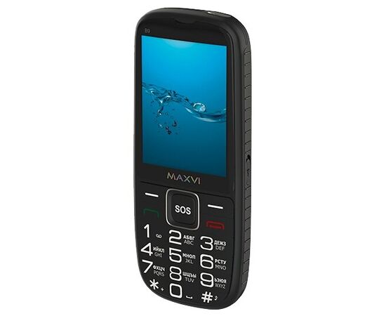  Мобильный телефон Maxvi B9 черный 
