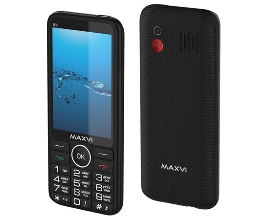  Мобильный телефон Maxvi B35 черный 