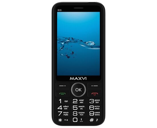  Мобильный телефон Maxvi B35 черный 