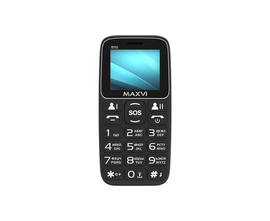  Мобильный телефон Maxvi B110 черный 
