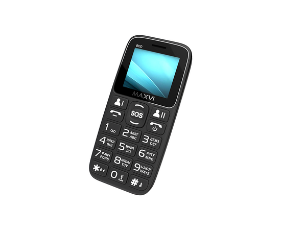  Мобильный телефон Maxvi B110 черный 