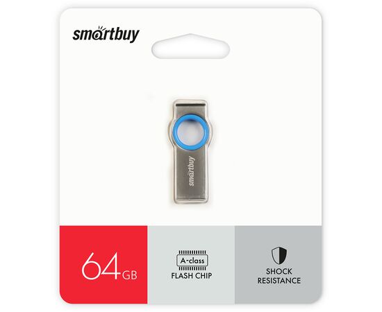  USB  64GB  Smart Buy  MC2  металл  синий 