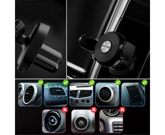  Автомобильный держатель REMAX RM-C32, зажимной, на воздуховод, черный 