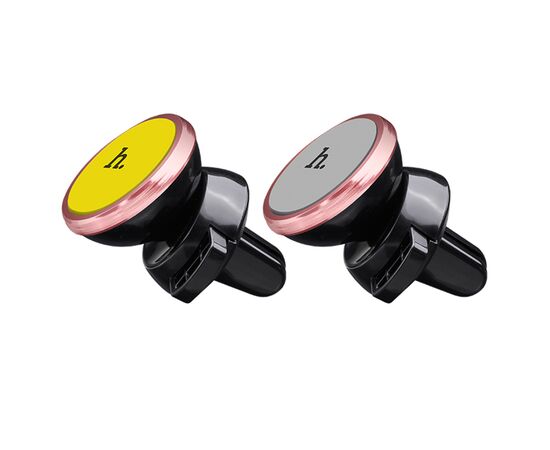  Автомобильный держатель HOCO CA3 Outlet, магнитный, на воздуховод, черный+желтый 