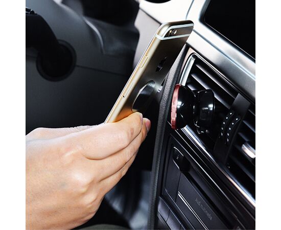  Автомобильный держатель HOCO CA3 Outlet, магнитный, на воздуховод, черный+желтый 