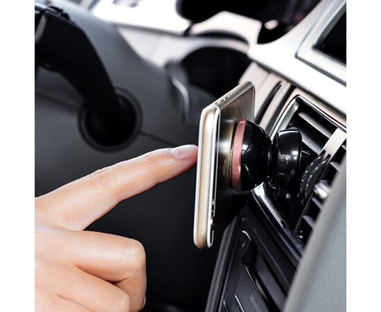  Автомобильный держатель HOCO CA3 Outlet, магнитный, на воздуховод, черный+желтый 