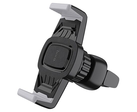  Автомобильный держатель HOCO CA38 Platinum, зажимной, на воздуховод, черный+серый 