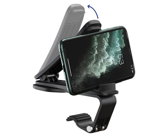  Автомобильный держатель BASEUS Big Mouth Pro, зажимной, на приборную панель, черный 