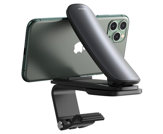  Автомобильный держатель BASEUS Big Mouth Pro, зажимной, на приборную панель, черный 