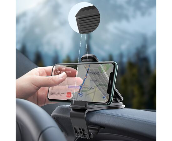  Автомобильный держатель BASEUS Big Mouth Pro, зажимной, на приборную панель, черный 