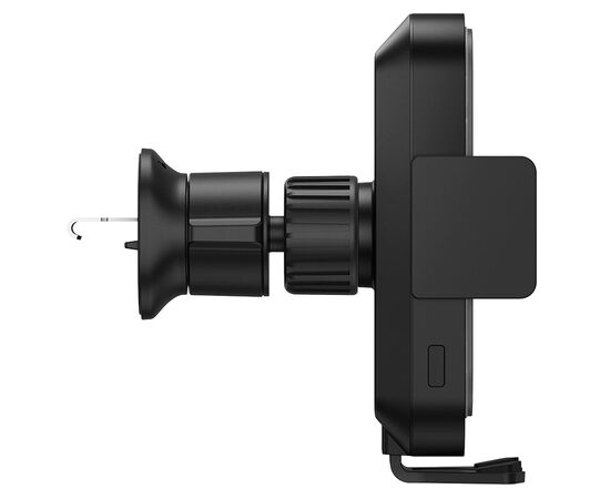  Автомобильный держатель BASEUS Halo Electric, зажимной с беспроводной зарядкой, 15W, на воздуховод, черный 