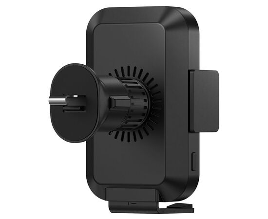  Автомобильный держатель BASEUS Halo Electric, зажимной с беспроводной зарядкой, 15W, на воздуховод, черный 