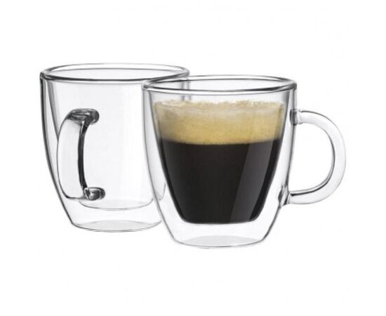  Набор Zeidan Z-1015 из двух стеклянных чашек с двойными стенками 280мл. 