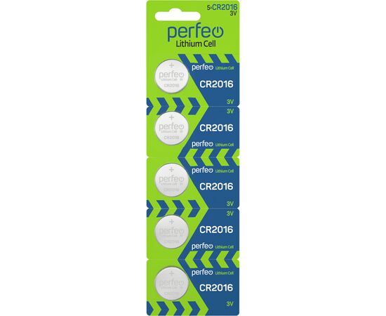  Батарейка Perfeo CR2016/5BL Lithium Cell 